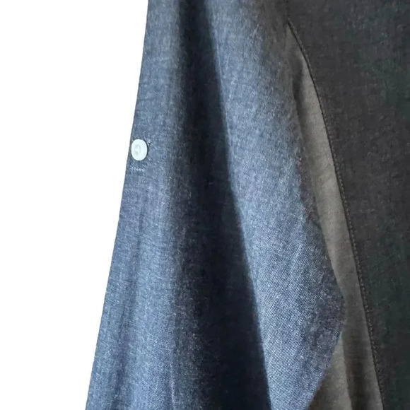 Kuhl Kiley Vintage Indigo Sail Blue Chambray Denim Tie Waist Dress SZ S #1848 - Picture 10 of 16